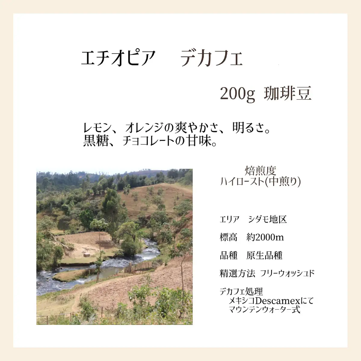 【上田珈琲豆焙煎堂】珈琲豆 デカフェ2種×200g メキシコ・エチオピア【豆】 HNNBM003