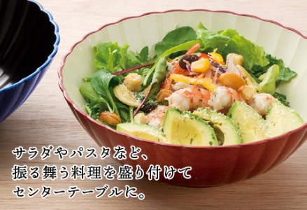 フレアサラダボウル 真紅 食洗機対応・レンジ対応　お椀 食器