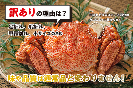 ＜ 2027年2月上旬より発送開始 ＞ 訳あり 北海道産 浜ゆで 毛ガニ 約2kg かに 蟹 ＜ 予約受付 ＞