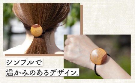 木製ヘアゴム 選べる アクセサリー ナチュラル シンプル[FS015]