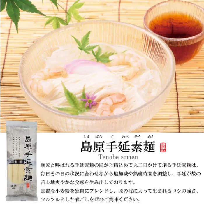 島原手延そうめん あごつゆセット / そうめん つゆ付 そうめん 島原そうめん 手延べ 麺 素麺 / 南島原市 / ふるさと企画 [SBA008]
