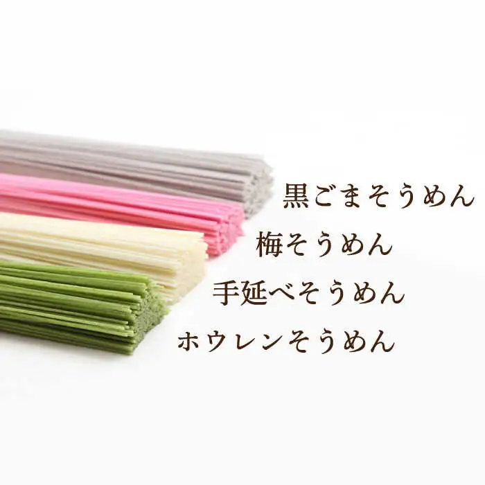 【目にも鮮やか】島原 手延べ 彩り そうめん 40束 2kg / 南島原市 / 社会福祉法人つかさ会ノーブル [SDD002]