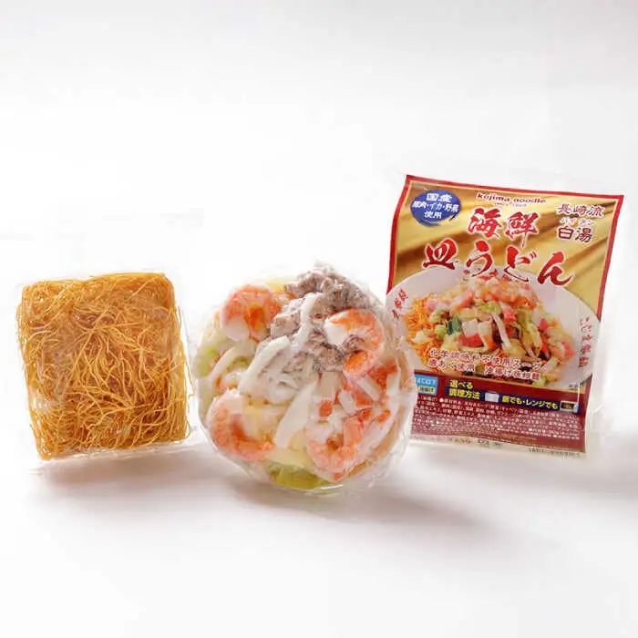 【海鮮具入】 ちゃんぽん ・ 皿うどん セット 計 12食 (各 6食 ) / 長崎ちゃんぽん 麺 スープ付 ちゃんぽん 皿うどん スープ 冷凍 具材 具 冷凍 / 南島原市 / こじま製麺 [SAZ009]
