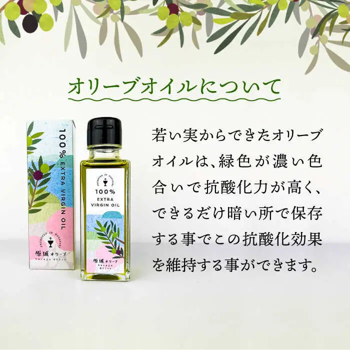 原城オリーブ エクストラヴァージン オイル 100ml 2本 / 調味料 油 オリーブオイル オリーブ / 南島原市 / ミナサポ [SCW026]