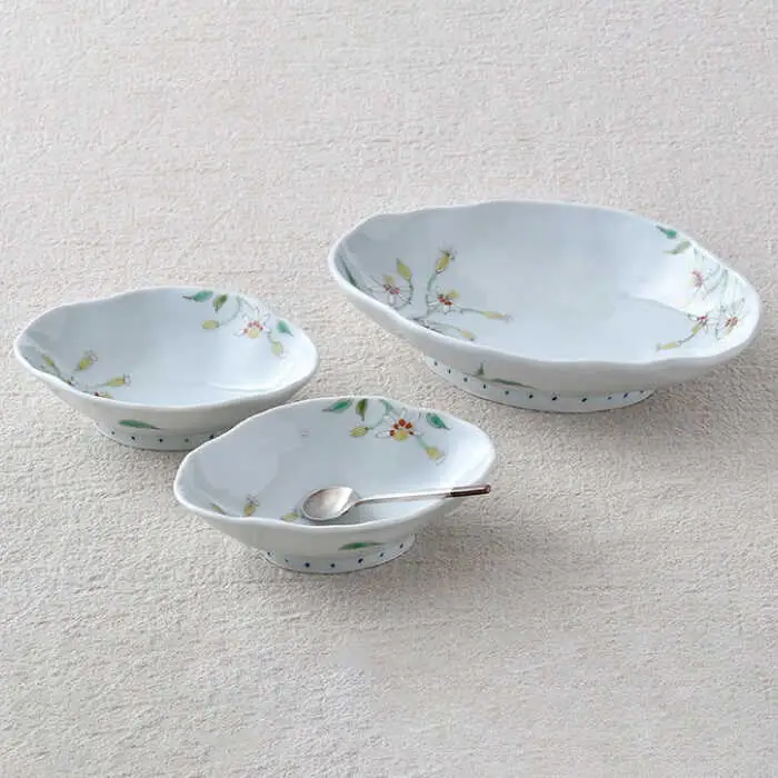 【波佐見焼】仙人草 深鉢・小鉢 3点セット 食器 皿 【藍水】 [GB33]  波佐見焼