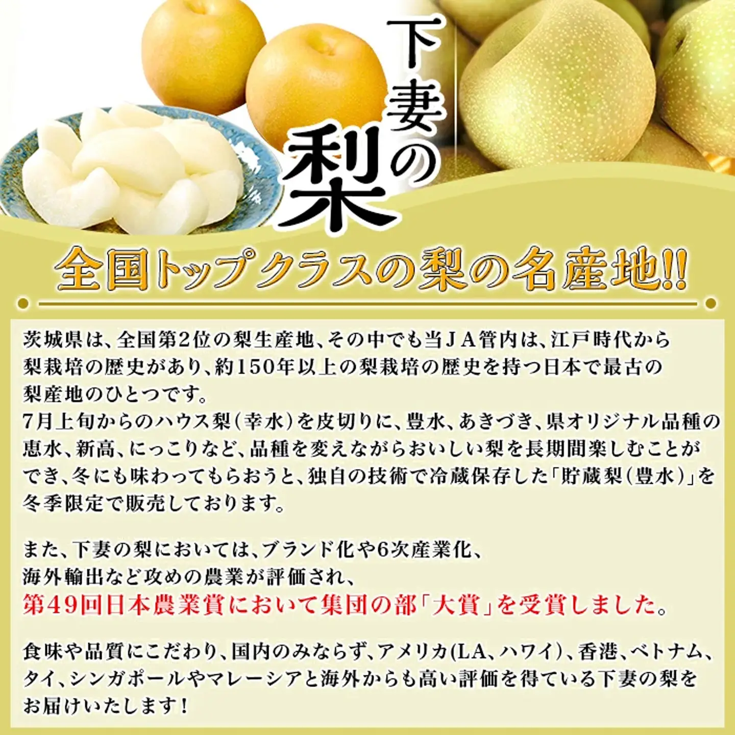 梨 あきづき 5kg（10〜14玉）　 梨