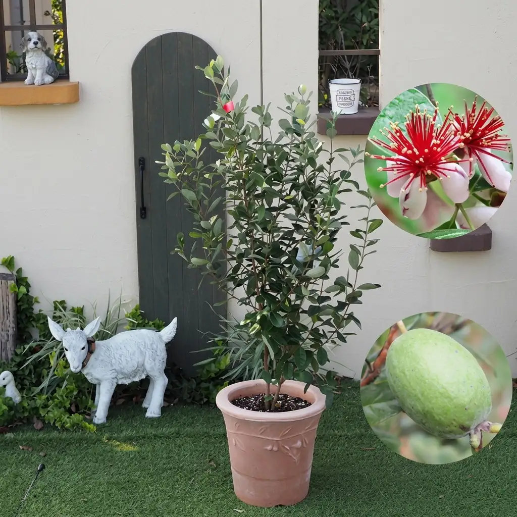 フェイジョアの鉢植え フェイジョアの鉢植え インテリア