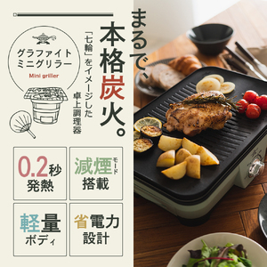 アラジン グラファイト ミニグリラー 緑 アラジン