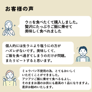 訳あり 潮うに 120g 冷凍 うに