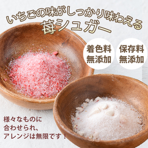 紅白苺のシュガー 60g×2瓶 フリーズドライ 10g×1袋 鹿児島 果物 砂糖 保存食 常温 保存料無添加 着色料無添加【ままりあ農園】No.881 