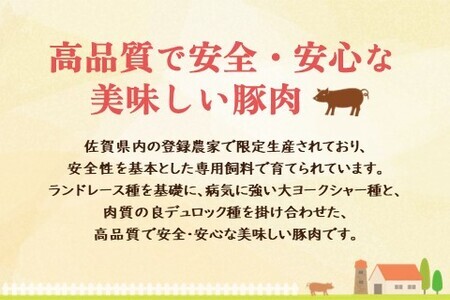 肥前さくらポークしゃぶしゃぶ 1kgセット(ロース・肩ロース) K012046