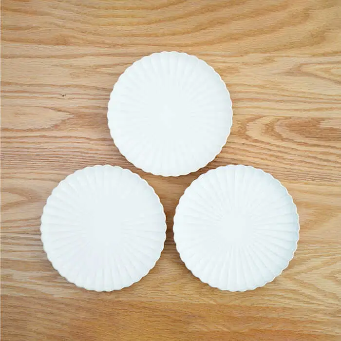 【波佐見焼】花しのぎ 和皿 小皿 （白） 3点セット 食器 皿 【団陶器】 [PB93] 波佐見焼