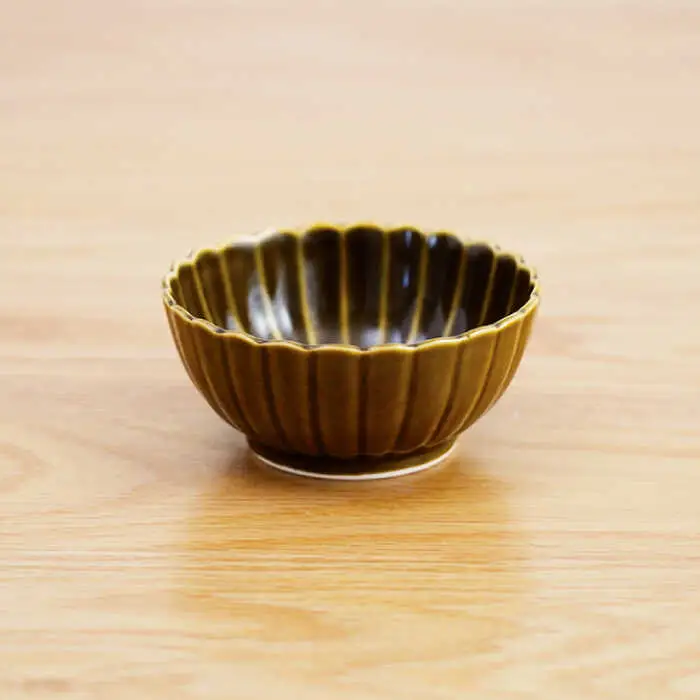 【波佐見焼】花しのぎ 丸小付 小鉢 （鶯茶・織部・藍） 3点セット 食器 皿 【団陶器】 [PB99] 波佐見焼