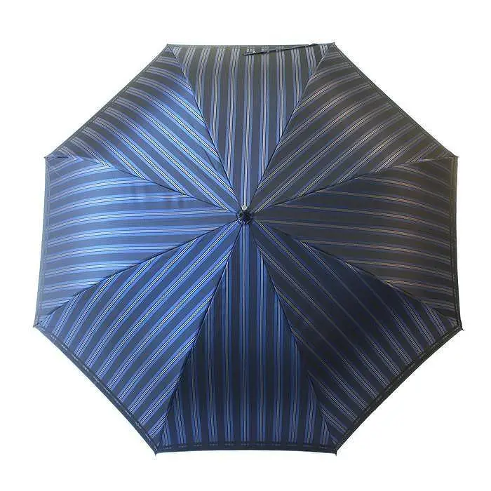 槙田商店【紳士長傘】Tie Stripe×Plain ブルー