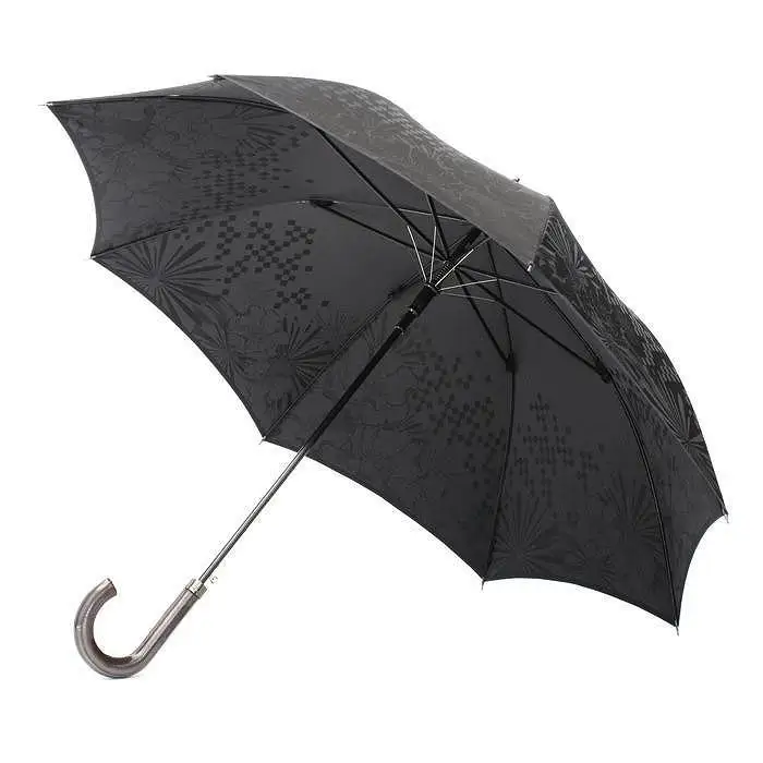 槙田商店【紳士長傘】monotone 花《晴雨兼用》