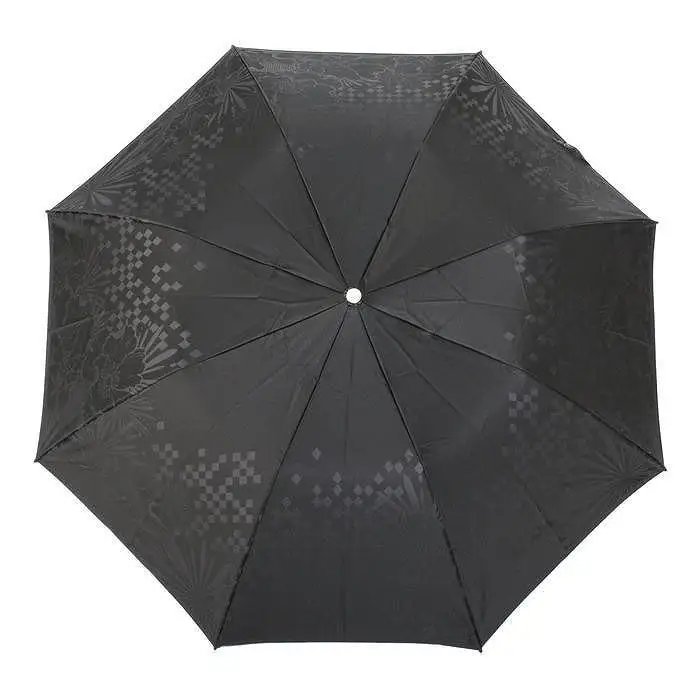槙田商店【紳士折りたたみ傘】monotone 花《晴雨兼用》