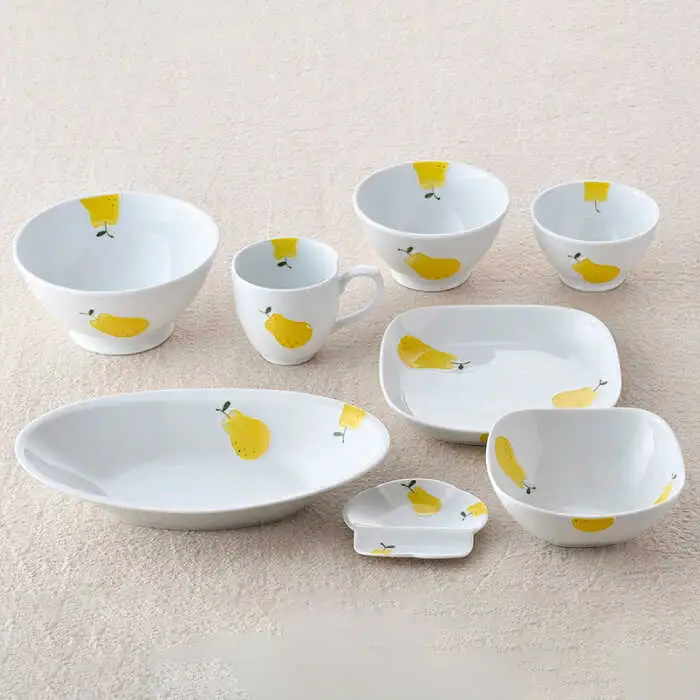 【波佐見焼】ラフランス いれこ碗 茶碗 ボウル カレー皿 マグカップ ホームセット 食器 皿 【松幸陶芸】 [HB43] 波佐見焼