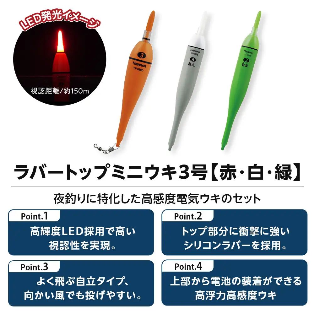 釣り ラバートップミニウキ3号 6本セット 津本式計測マルチハサミ 釣りグッズ