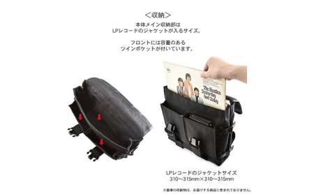 LPレコードが収納できるサイズのレコードリュック　バンナイズ バリスティック ナイロン ブラック リュック バックパック PC収納 耐久性 ワーク ファッション バッグ カバン 