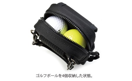ゴルフボールケース／4個用 ファスナー　ゴルフ ボール 収納 キャリング ウエスト バンナイズ VanNuys バッグ ゴルフボール入れ ゴルフ用品 雑貨 日用品 