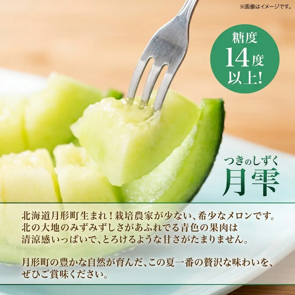 メロンセット 赤肉 北の女王 青肉 月雫 【各1玉 約1.6kg】【先行予約】