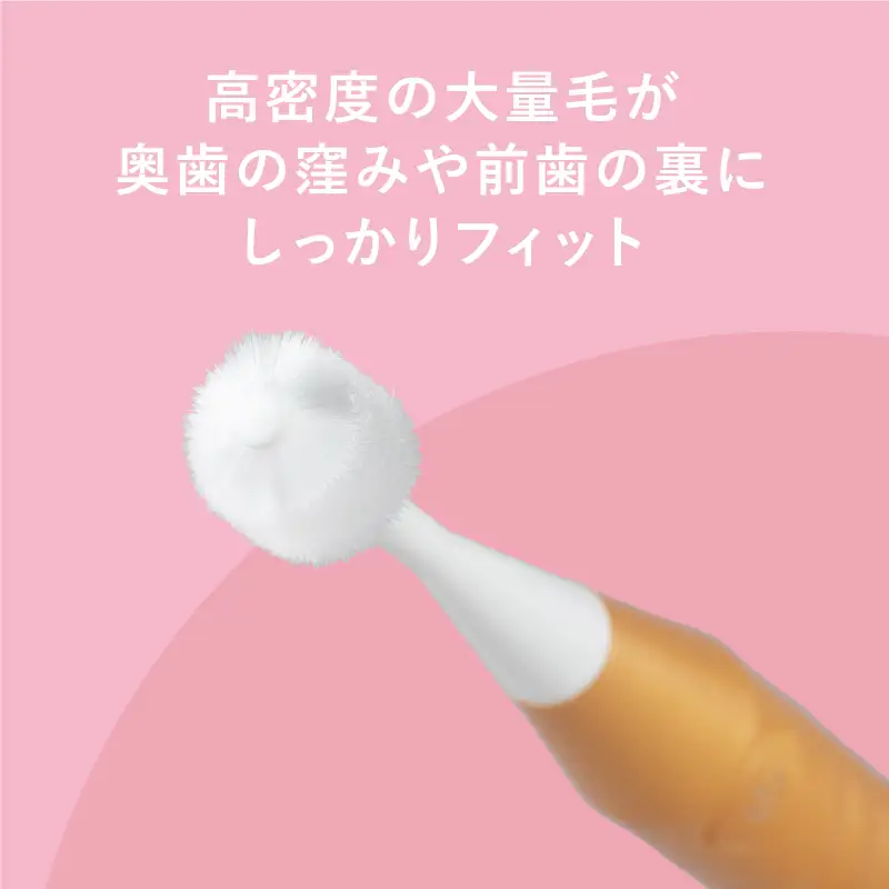 360度毛電動歯ブラシ「POPOTAN TWISty for ADULT」 ゴールド
