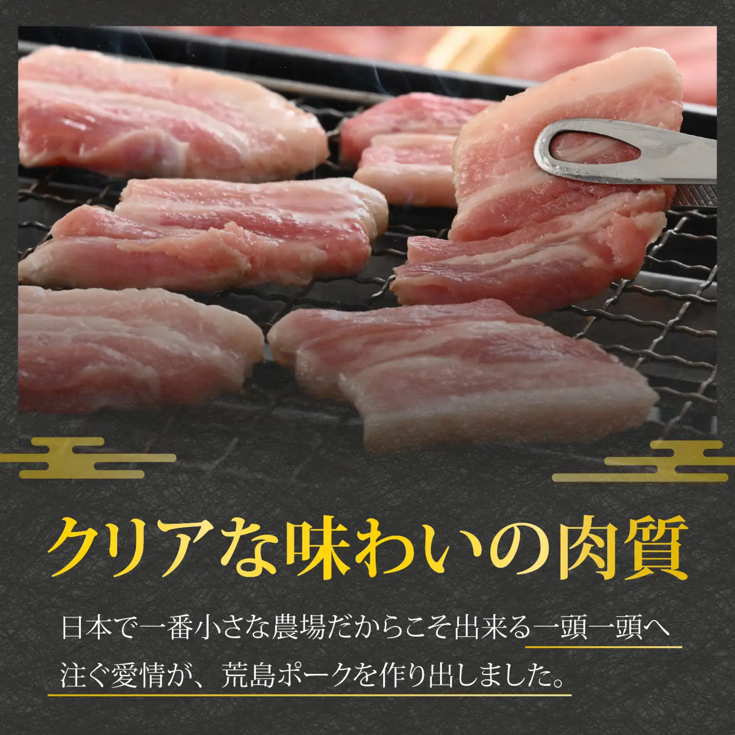 【福井のブランド豚肉】荒島ポーク バラ焼肉用 680g[A-054006]