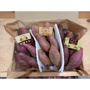 【先行予約／数量限定】直売所直送「京都・京丹後産 訳あり さつまいも3種食べ比べセット」計3kg（2026年10月下旬～発送）
