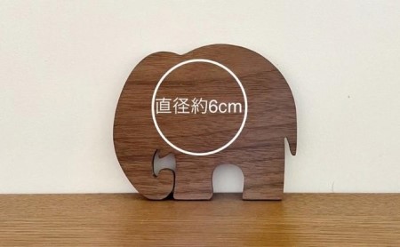 コースター ゾウ 木製 おしゃれ かわいい コースター