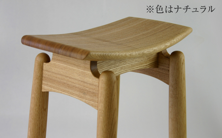 飛騨の職人が製作 スツール Lサイズ（ナチュラル）カウンターチェア ハイスツール 飛騨の家具 北々工房