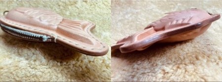 コインケース レザーたい焼き 小銭入れ コインケース ブラック