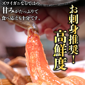 本ズワイガニのポーション(500g)(約2人前) 北海道 蟹 カニ
