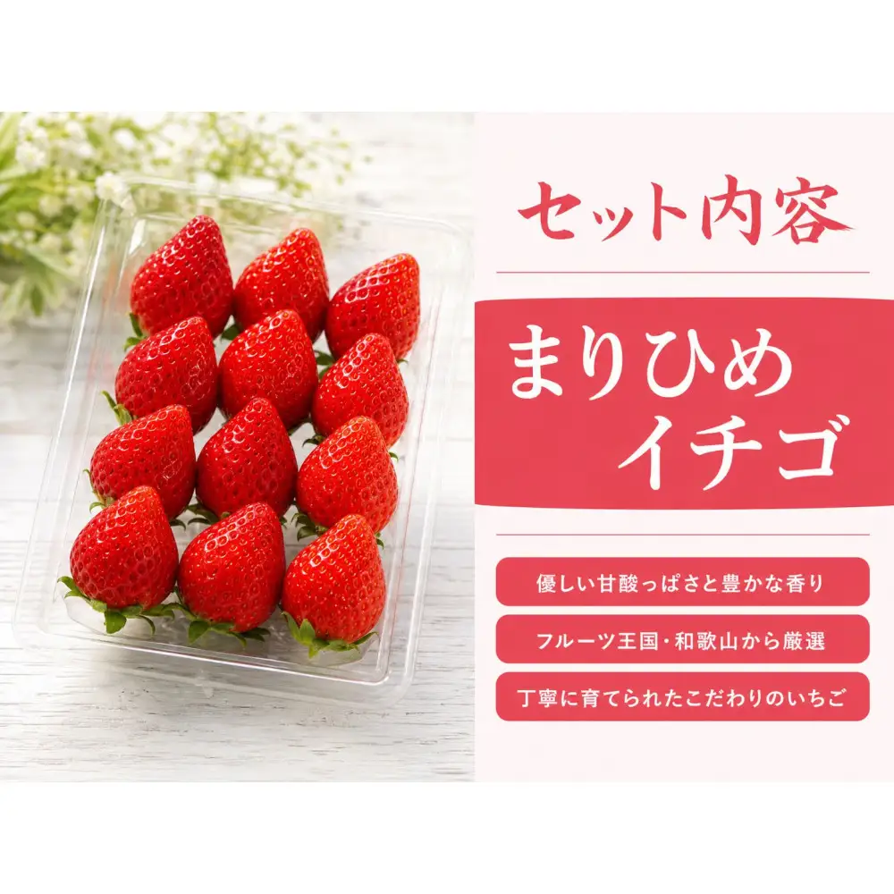 紀州和歌山ブランドいちご「まりひめ」約250g×4P ［2027年3月上旬頃～3月下旬頃に順次発送］［UT39］