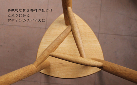 木の家具 三角スツール オーク材 家具工房ウノカ 滋賀県 東近江市 AF-G03 木の家具 三角スツール オーク材 スツール 椅子 チェア ベンチ キッチン 玄関 ベッドサイド インテリア デザイン 木工 無垢材 手作り おしゃれ シンプル ナチュラル