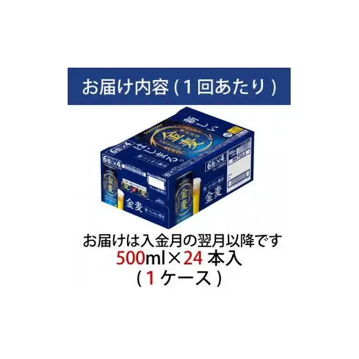 【定期便】サントリー　金麦500ml缶　24本入　2回お届け ※沖縄・離島配送不可