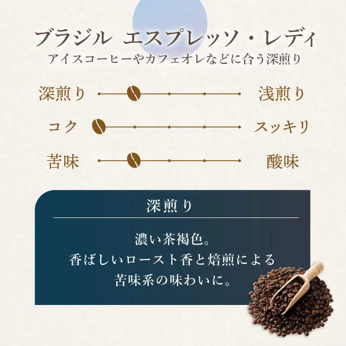 【粉タイプ】【12回定期便】 深煎り ブラジル エスプレッソ・レディ 自家焙煎コーヒー 5袋＜giko coffee＞ [CFK028]