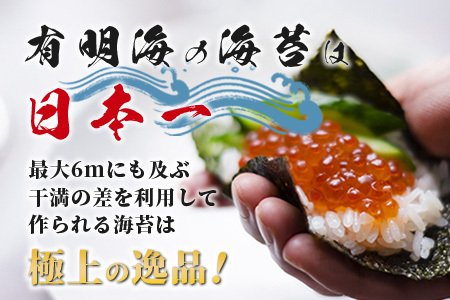 推等級 初摘み海苔 鹿島一番のり 塩のり【計192枚（64枚×3袋）】◆数量限定20セット◆初摘み漁初日～2日目限定の極上有明海苔を贅沢に使用｜ギフト・家庭用にも 味付海苔 佐賀県鹿島市 人気 送料無料　B-431