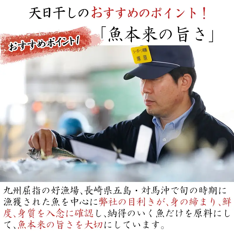 玄あじ玄さばと釣り赤むつの天日干し 3種12枚 セット