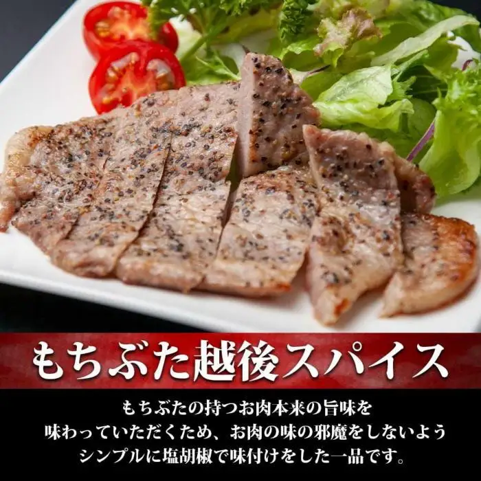 もちぶた越後みそ漬け 3枚 もちぶた越後スパイス 3枚 計6枚 食べ比べ 豚肉 豚 もちぶた もち豚 肉 お肉 味付き 味付け肉 焼くだけ おかず ご飯のお供 味噌漬け スパイス みそ漬け 個包装 ギフト 贈り物 越季 新潟県 南魚沼市｜チルド