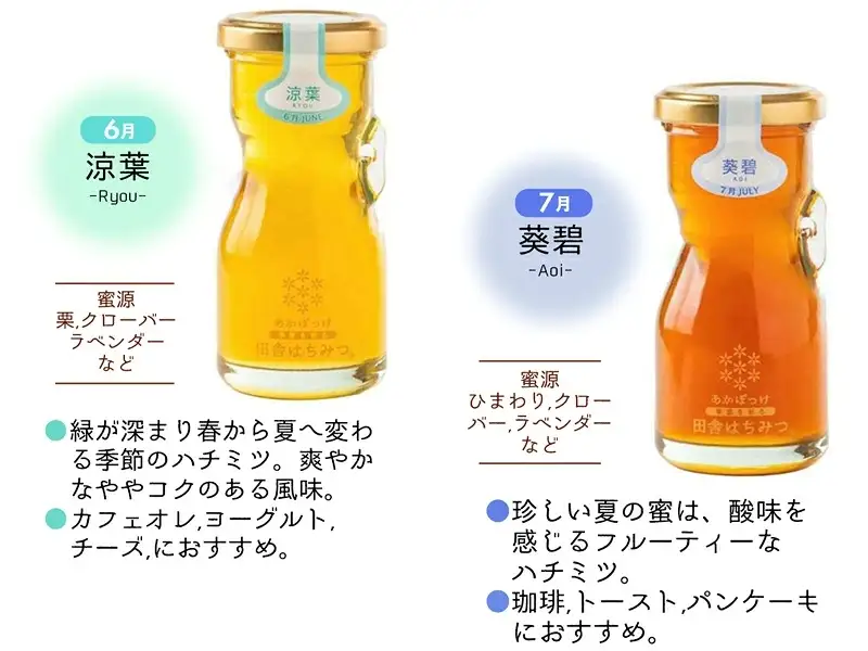 田舎はちみつ あかぼっけ スティックハニー【生ハチミツ全7種】月ごとに楽しむ田舎はちみつ ／ 無添加 非加熱 生はちみつ ハチミツ 蜂蜜 スティック ハニー 携帯 持ち運び 季節 セット 茨城県 五霞町