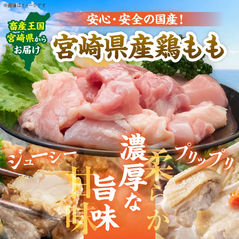 【ふるなび限定】鶏もも肉 切身 計3kg 300g×10袋 鶏肉 国産鶏肉 宮崎県産鶏肉 人気 真空パック おかず から揚げ 焼肉 モモ肉 FN-Limited-SP_C105-23