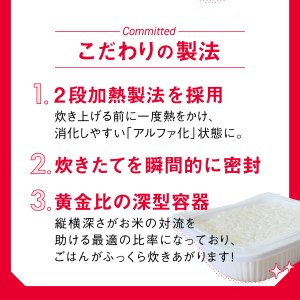 【3ヶ月定期便】パックごはん 150g×24個を3ヶ月お届け 陸前高田市【たかたのゆめ】 備蓄 防災 ライス ごはん