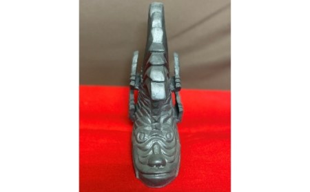鯱置き物瓦細工師手作り いぶし瓦 鯱【1対ミニ】