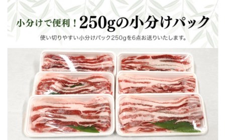 ブランド豚「ばんぶぅ」小分け 豚バラスライス1.5kg(250g×6パック) ばんぶぅ 豚肉 豚バラ肉 スライス 豚バラスライス しゃぶしゃぶ 焼き肉 豚バラ しゃぶしゃぶ肉 焼肉用 小分け ブタ肉 国産 茨城県産 ギフト プレゼント 高級部位 ブランド豚 42-K