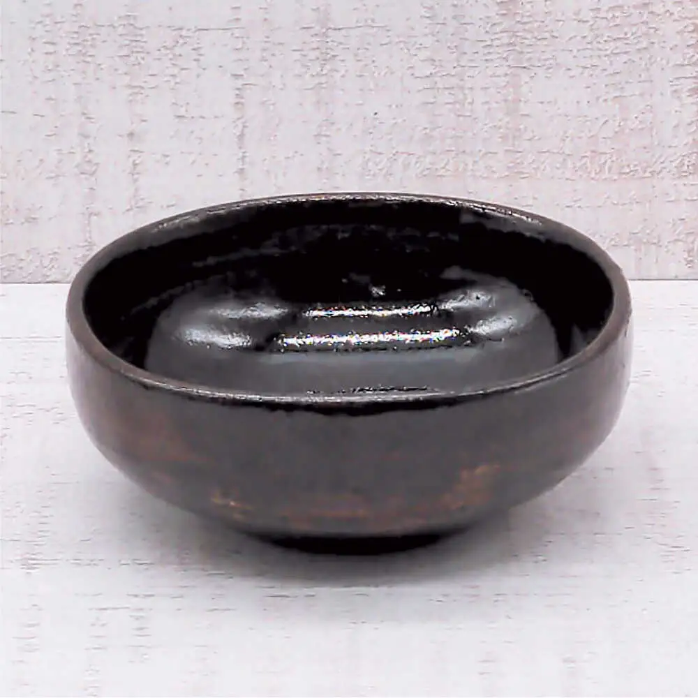 【瀬戸焼】　手造り鉄釉盛鉢【山長陶苑】 / 焼き物 やきもの 盛鉢 汁椀 陶器 [BBBH025]