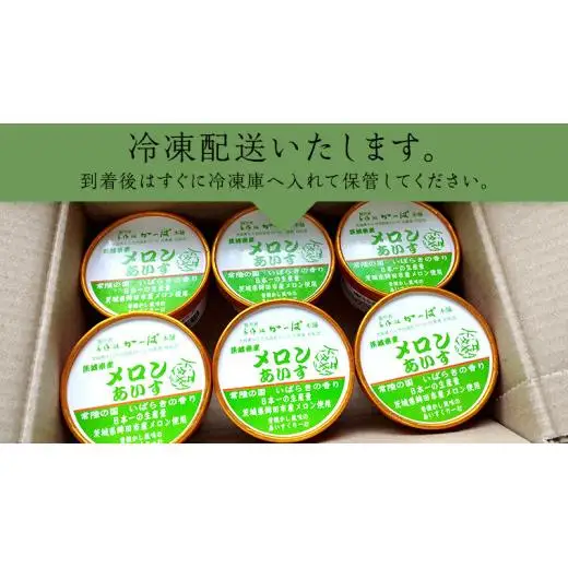 茨城県産メロンあいす 16個
