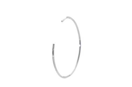 SV999(純銀) シンプル エッジ ストレート バングル GAG-9011S