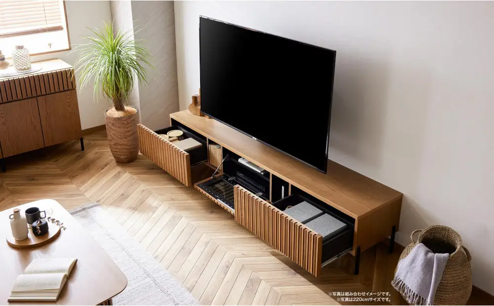 テレビボード 160cm ローボード ルーク2 ＜オークヴィンテージ