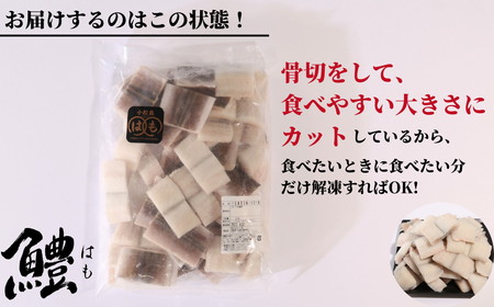 ハモ 切り身 定期便 偶数月 3回 1kg×3ヵ月 3kg 小松島産 鱧 ハモ