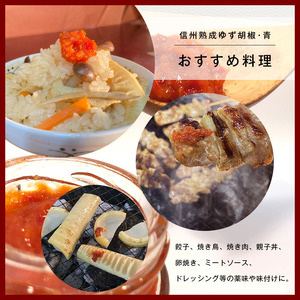 ゆず胡椒3種セット（信州熟成ゆず胡椒[青][赤]、香りダレゆず胡椒 赤いイナズマ）